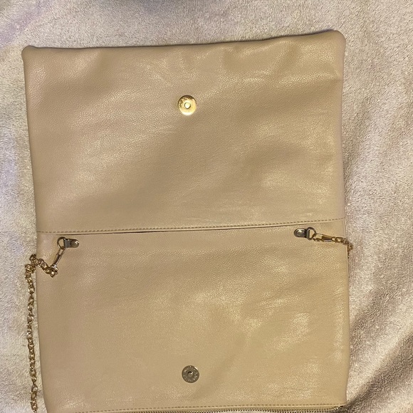 Bags Cream And Gold Crossbody Bag Poshmark